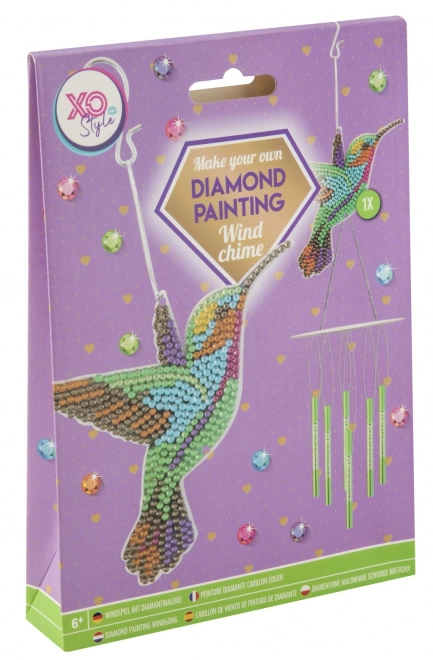 Grafix Diamantmalerei Windspiel Kolibri