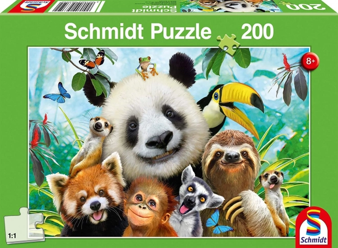 Puzzlespaß mit Tieren 200 Teile