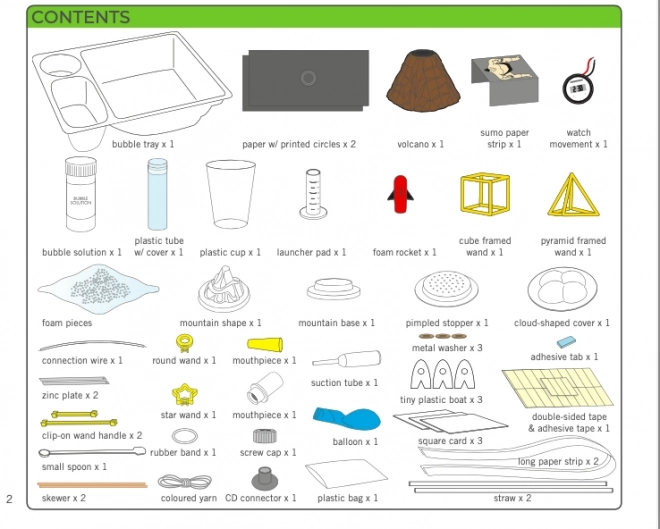 Wissenschafts-Set Küchenexperimente