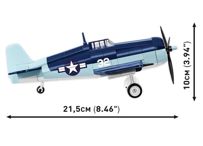 Historischer Bausatz F6F Hellcat aus Bausteinen