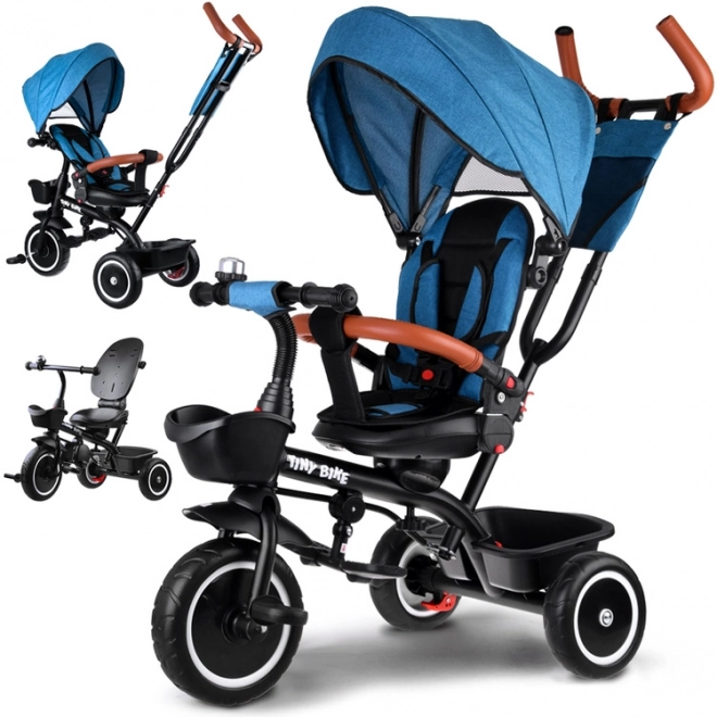 Kinder-Dreirad Tiny Bike 3-in-1 mit Verdeck – Grün