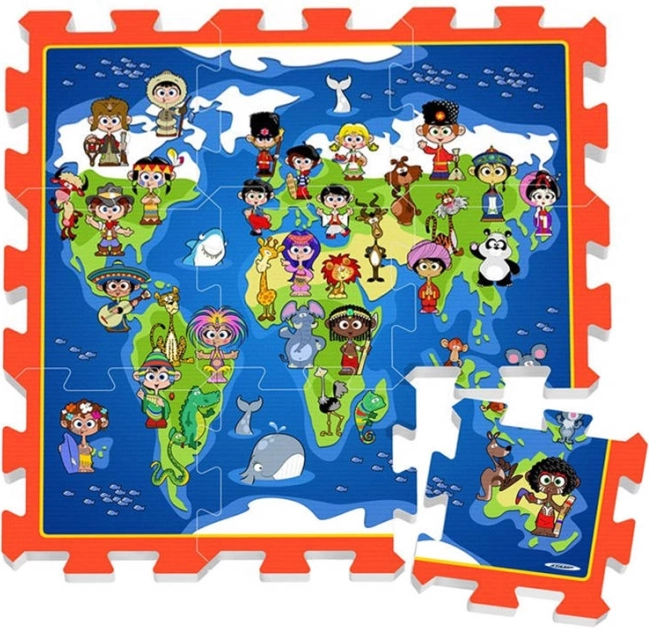Lehrreiches Motiv Kinder der Welt