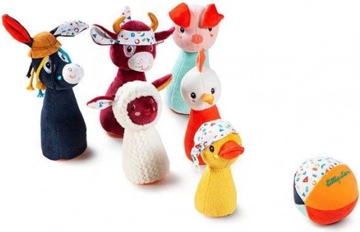 Lilliputiens weiche Bauernhof-Kegel mit Glöckchen 12 m+