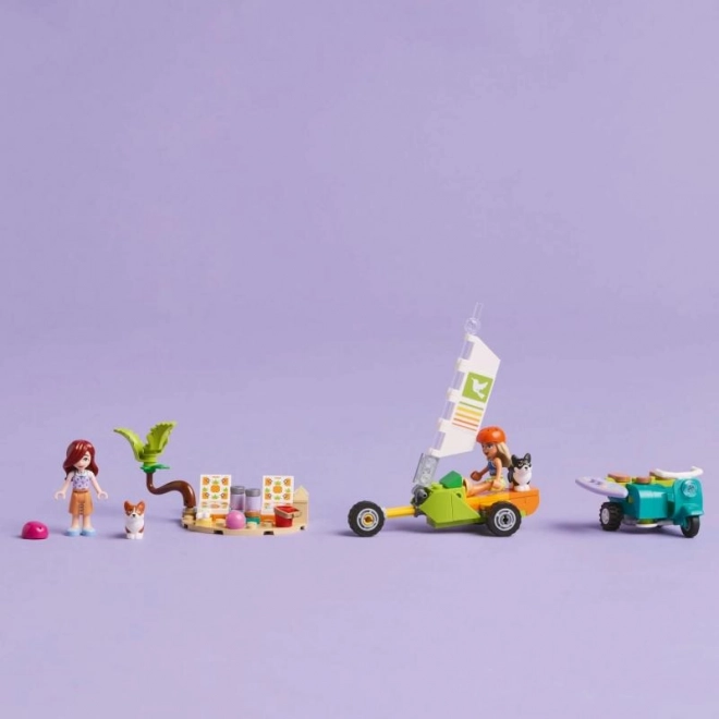 Lego Friends Abenteuer mit Surfenden Hunden und Scooter