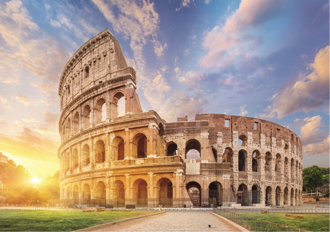 Romantischer Sonnenuntergang Puzzle Kolosseum, Rom 1000 Teile
