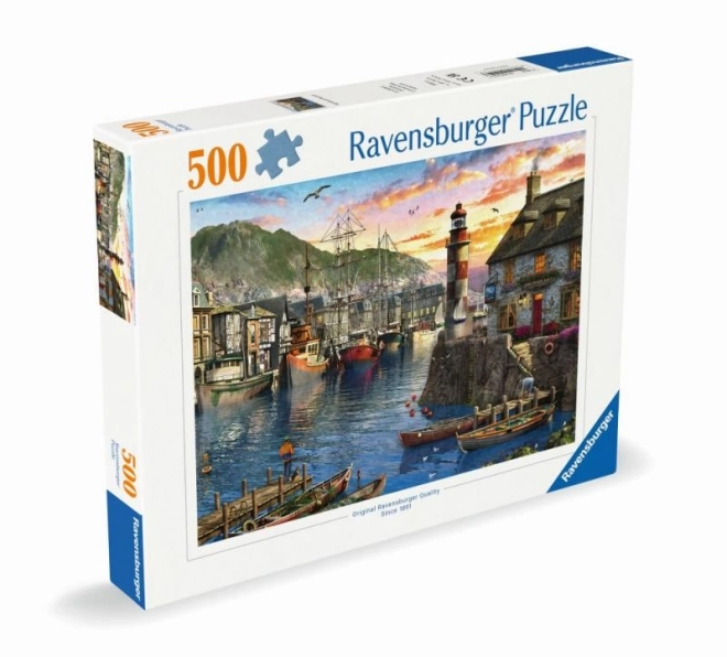 Ravensburger Puzzle Sonnenaufgang im Hafen