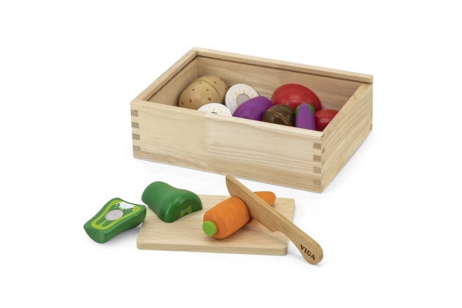 Holzschneideset - Gemüse für Kinder