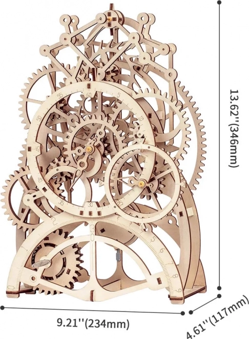 Robotime Rokr 3D Holzpuzzle Pendeluhr