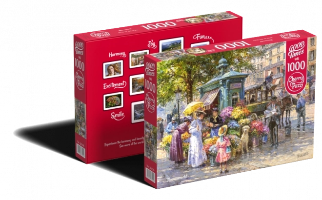 CHERRY PAZZI Puzzle Blumenmarkt 1000 Teile
