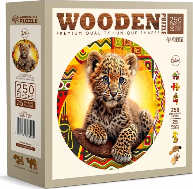 Holz Puzzle Kleiner süßer Leopard 250 Teile