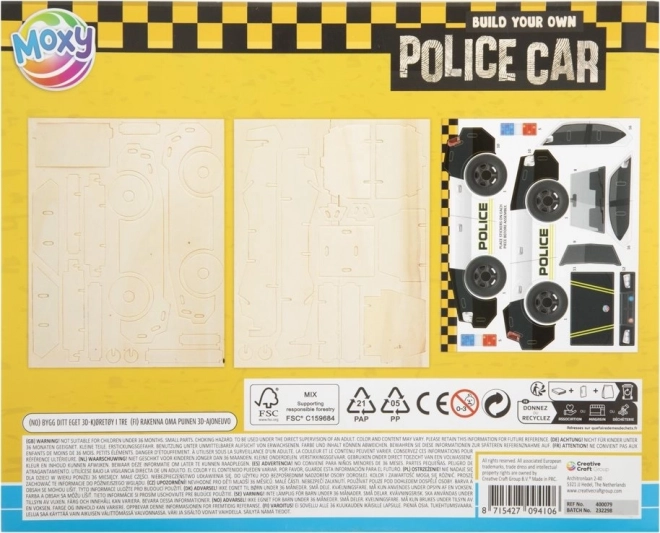 Moxy 3D Puzzle Polizeiauto