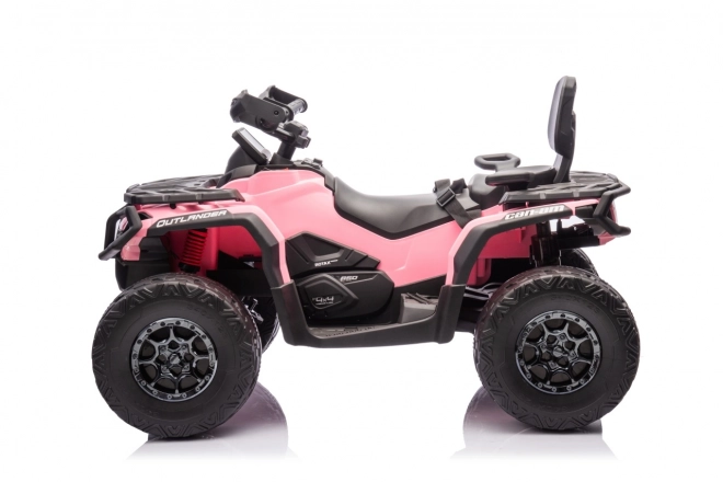 Kinder-Quad rosa mit Fernbedienung Can Am Outlander ATV