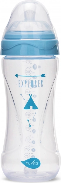 Fläschchen 330 ml, Transparentblau