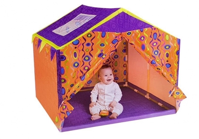 Bunte Kinderzelt 112 cm x 110 cm x 102 cm