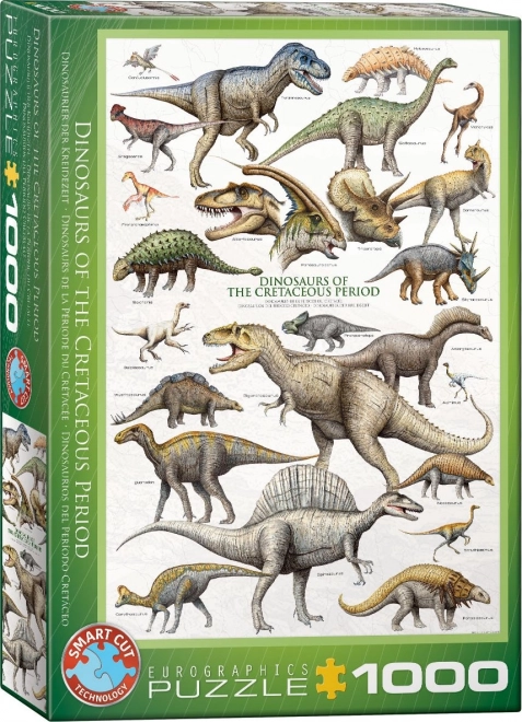 Welt der Dinosaurier Puzzle - Kreidezeit, 1000 Teile