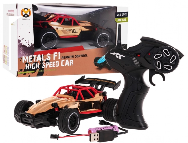 Metall-Rennwagen RC in Gold