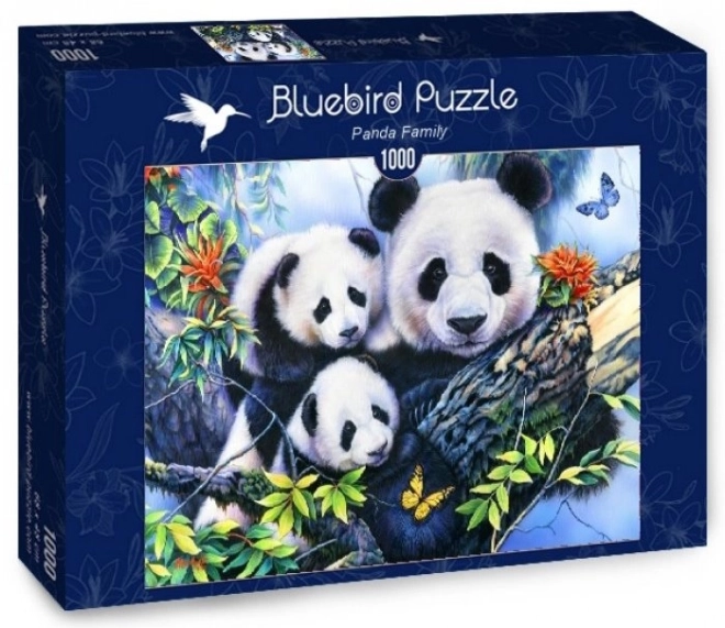 Puzzle Panda-Familie 1000 Teile