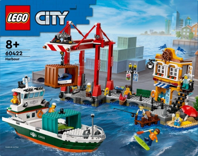 Lego City Küstenhafen mit Frachtschiff