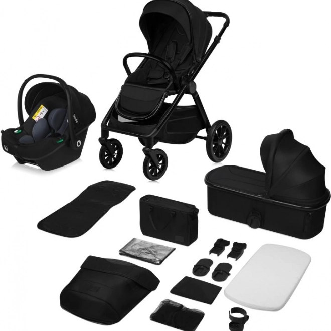 Lionelo Kombikinderwagen Layla 3-in-1 Schwarzer Onyx