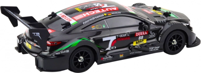 RC-Rennwagen mit Fernsteuerung schwarzer Karbon 30km/h 1:16