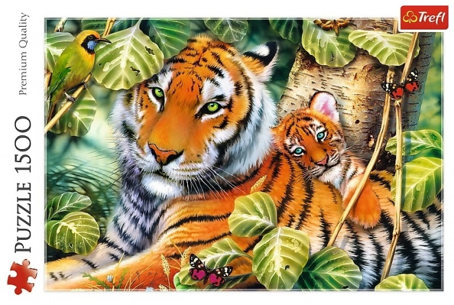 Puzzle TREFL Tiger mit Jungem 1500 Teile