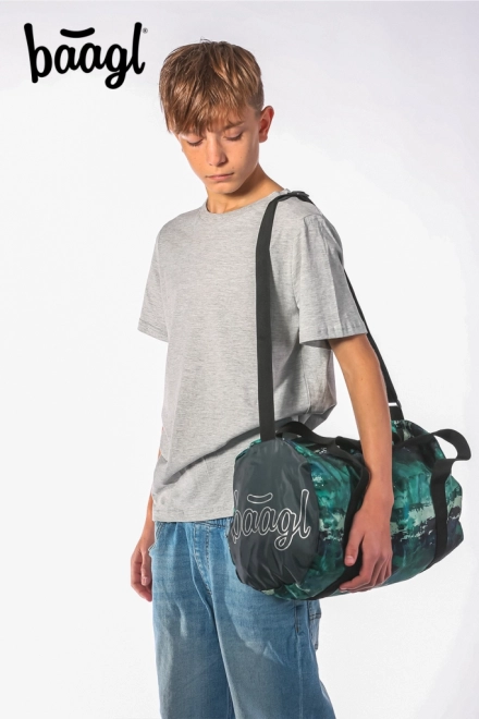 Set BAAGL Skate Forest: Rucksack, Mäppchen und Sporttasche