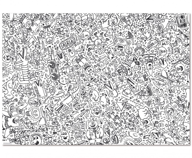 Künstler Puzzle 1000 Teile von Keith Haring