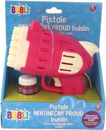 Bubli Pistole Endloser Strom von Blasen Rosa