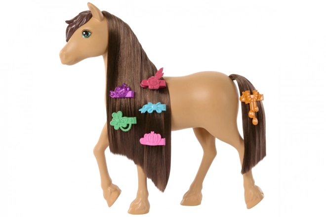 Barbie Pferd Pepper mit braunen Haaren zum Stylen