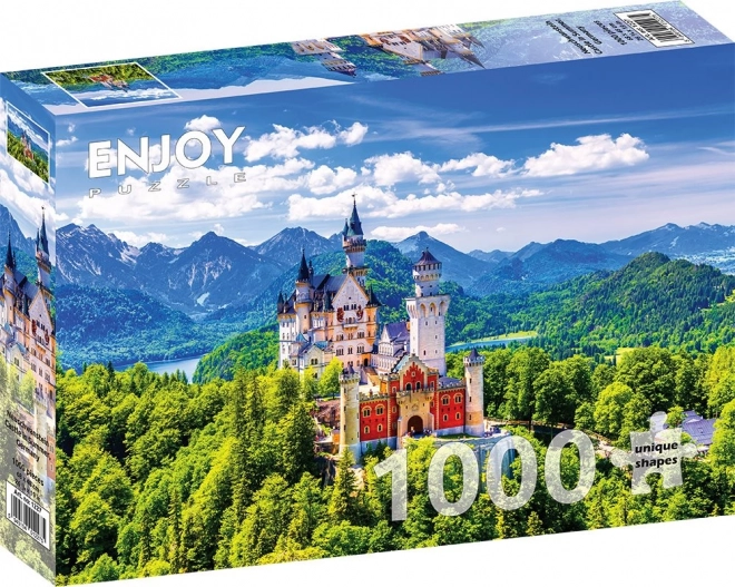 Puzzle Schloss Neuschwanstein im Sommer 1000 Teile