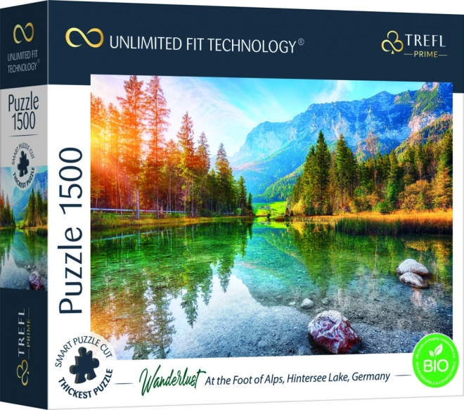 Puzzle TREFL UFT Wanderlust: Am Fuße der Alpen, Hintersee, 1500 Teile