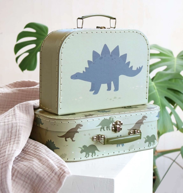 Set von zwei Pappkoffern Dinosaurier