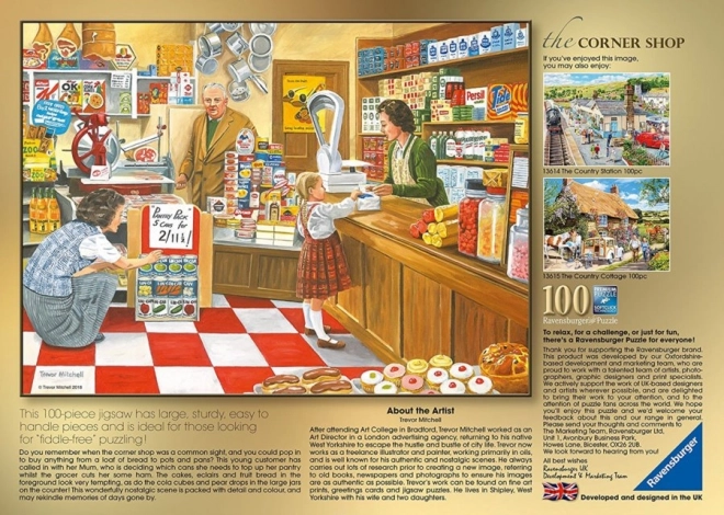 Ravensburger Puzzle Der Laden an der Straßenecke 100 Teile
