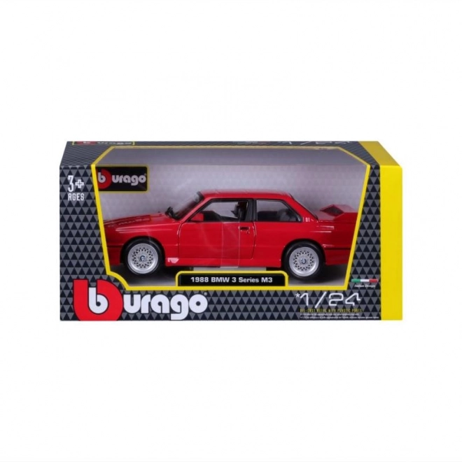 Bburago BMW 3er M3 1988 Rot Modellauto