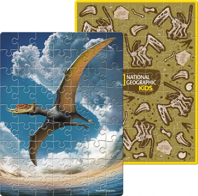 National Geographic Pterosaur Doppeltes Puzzle mit 63 Teilen