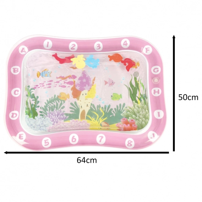 Aufblasbare sensorische Wassermatte für Babys - XXL 64x50 cm