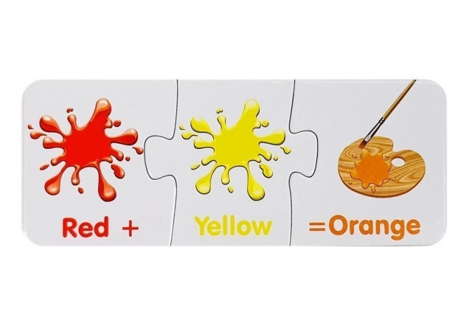 Pädagogisches Puzzle Englisch Farben