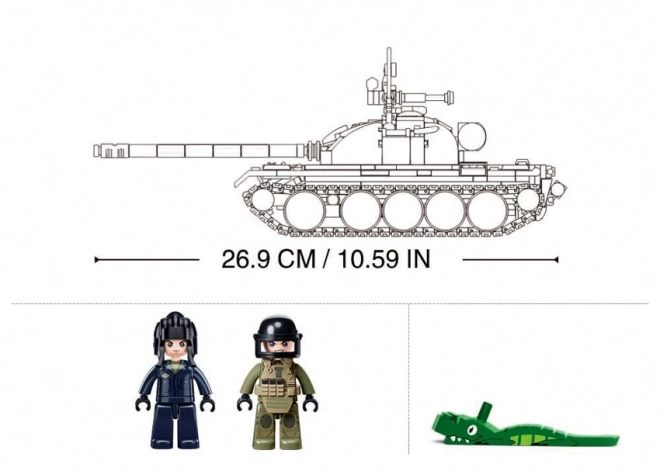 Sluban Mittelgroßer Panzer 3-in-1 Bausatz