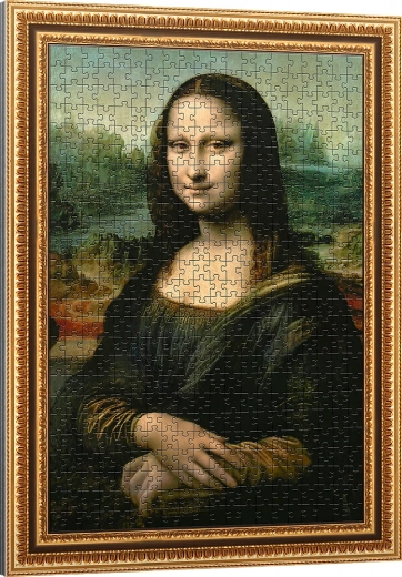 Puzzle Mona Lisa 500 Teile mit Rahmen von TREFL