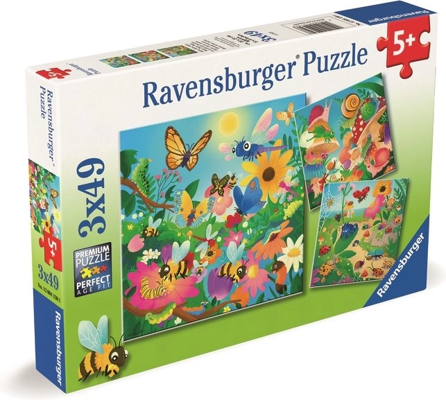 Puzzle Insektenfreunde 3x49 Teile