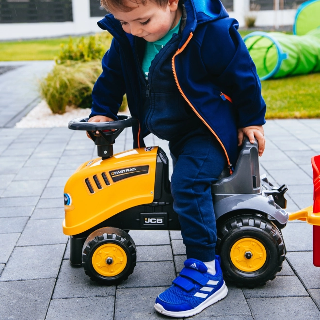 Baby JCB Rutschauto mit Anhänger und Spielzeugset Gelb