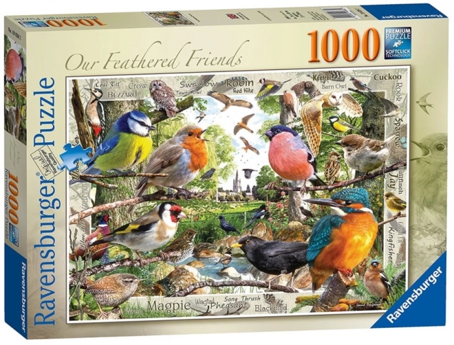 Ravensburger Puzzle Unsere gefiederten Freunde 1000 Teile