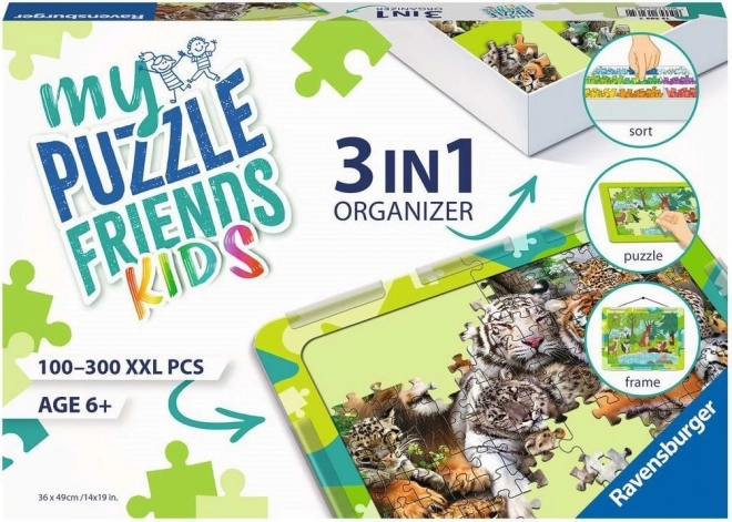 Puzzle-Set zum Zusammenbauen My Puzzle Friends Kids 3v1 grün