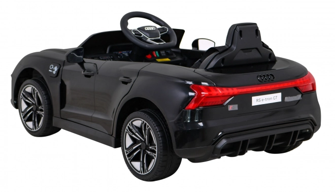 Audi RS E-Tron GT elektrisches Kinderauto mit Fernbedienung und 4x4 Antrieb – Schwarz