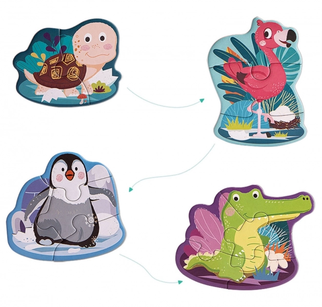 TOP BRIGHT Puzzle Küken im Ei – Tierchen für Kinder 2–5 Teile