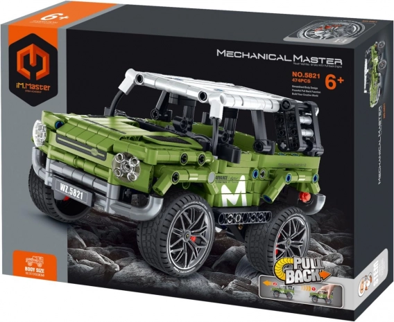 Bauset IM.MASTER Geländewagen 474 Teile mit Rückziehantrieb