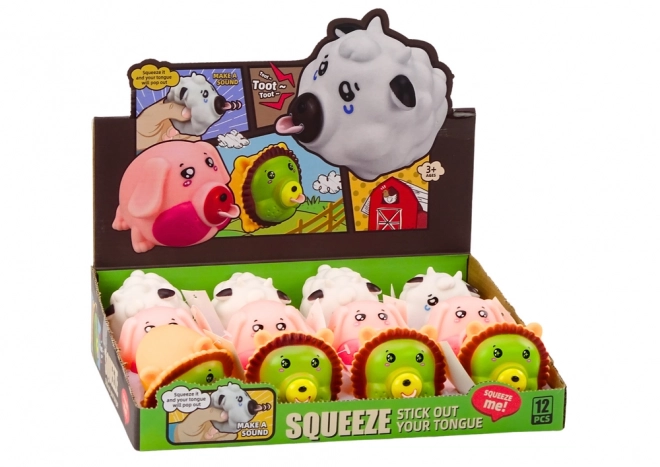 Antistress Tierfiguren Löwe Schwein Kuh Spielzeug