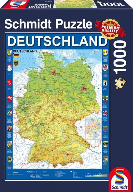 Schmidt Puzzle Deutschlandkarte 1000 Teile
