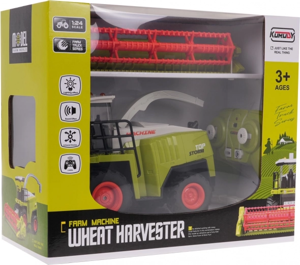 Lichter und Geräusche wie bei einem echten Mähdrescher