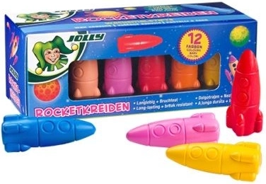 Raketen - Wachsmalstifte 12 Farben